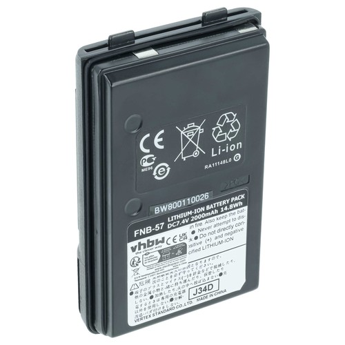 Batterie comme yaesu - batterie, vertex